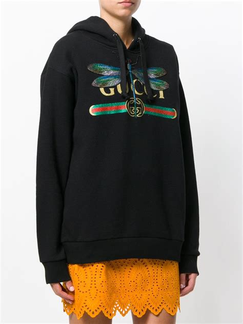 gucci dragonfly hoodie